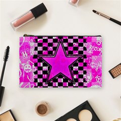 Pink Star Cosmetic Bag (Medium) from ArtsNow.com Front