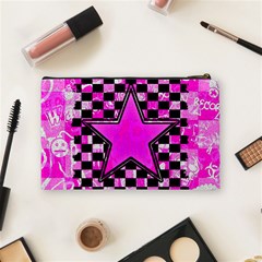 Pink Star Cosmetic Bag (Medium) from ArtsNow.com Back