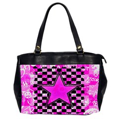 Pink Star Oversize Office Handbag (Two Sides) from ArtsNow.com Front