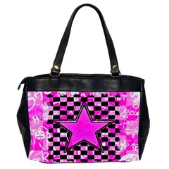 Pink Star Oversize Office Handbag (Two Sides) from ArtsNow.com Back