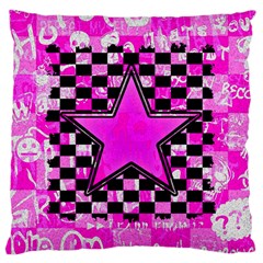 Pink Star Large Cushion Case (Two Sides) from ArtsNow.com Front