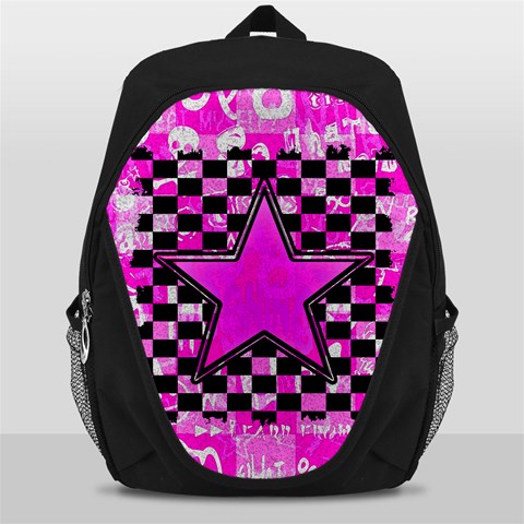 Pink Star Backpack Bag from ArtsNow.com Front