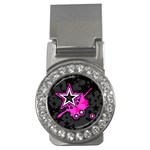 Pink Star Design Money Clip (CZ)