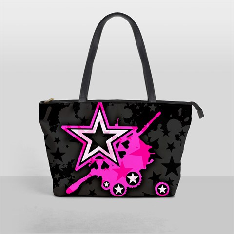 Pink Star Design Classic Shoulder Handbag from ArtsNow.com Front