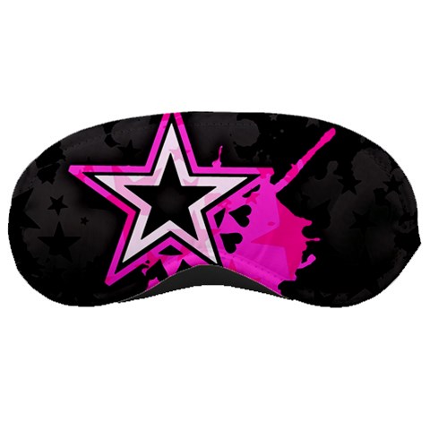 Pink Star Design Sleeping Mask from ArtsNow.com Front