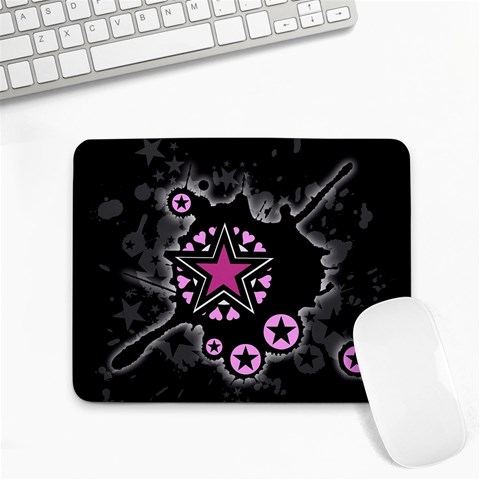 Pink Star Explosion Small Mousepad from ArtsNow.com Front