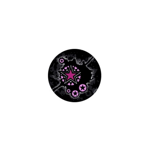 Pink Star Explosion 1  Mini Button from ArtsNow.com Front