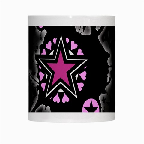 Pink Star Explosion White Mug from ArtsNow.com Center