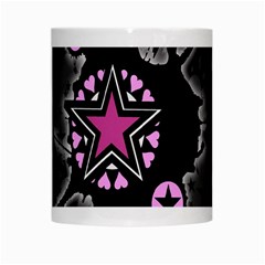 Pink Star Explosion White Mug from ArtsNow.com Center