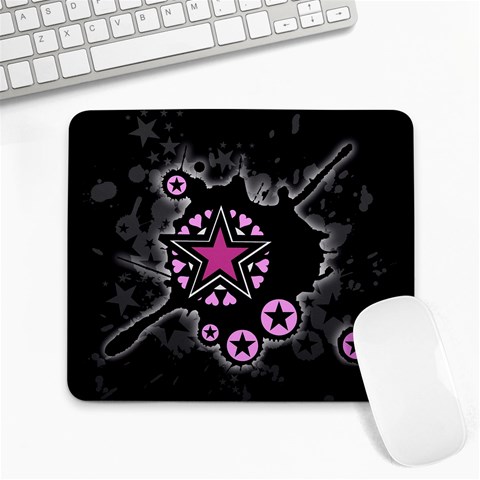 Pink Star Explosion Large Mousepad from ArtsNow.com Front