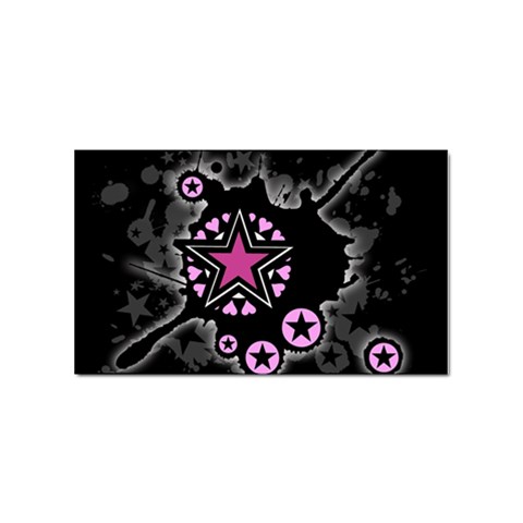 Pink Star Explosion Sticker (Rectangular) from ArtsNow.com Front