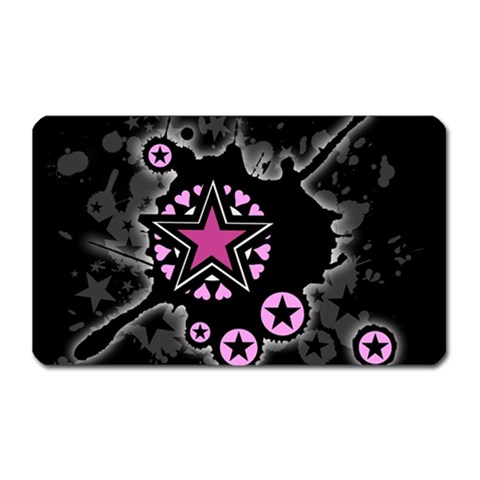 Pink Star Explosion Magnet (Rectangular) from ArtsNow.com Front