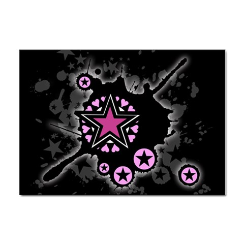 Pink Star Explosion Sticker A4 (10 pack) from ArtsNow.com Front