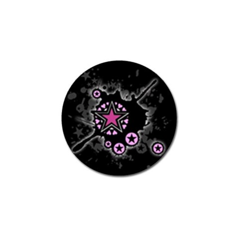 Pink Star Explosion Golf Ball Marker (10 pack) from ArtsNow.com Front