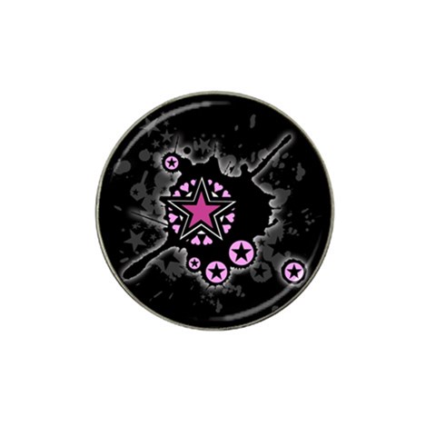 Pink Star Explosion Hat Clip Ball Marker (4 pack) from ArtsNow.com Front