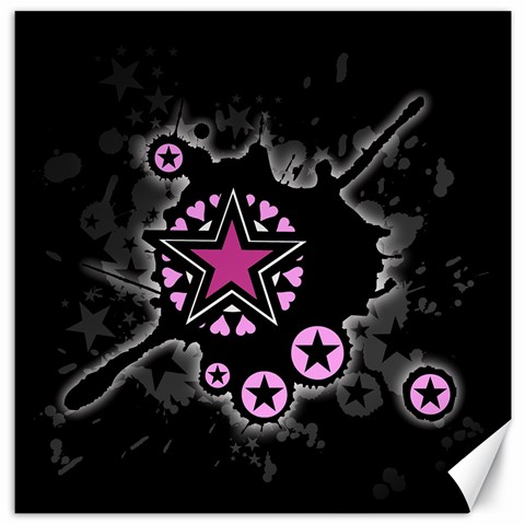 Pink Star Explosion Canvas 20  x 20  from ArtsNow.com 19 x19.27  Canvas - 1