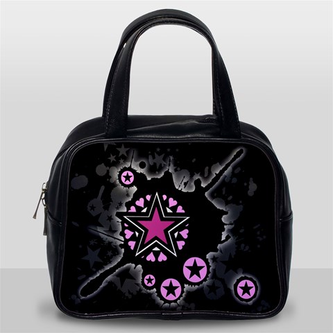 Pink Star Explosion Classic Handbag (One Side) from ArtsNow.com Front