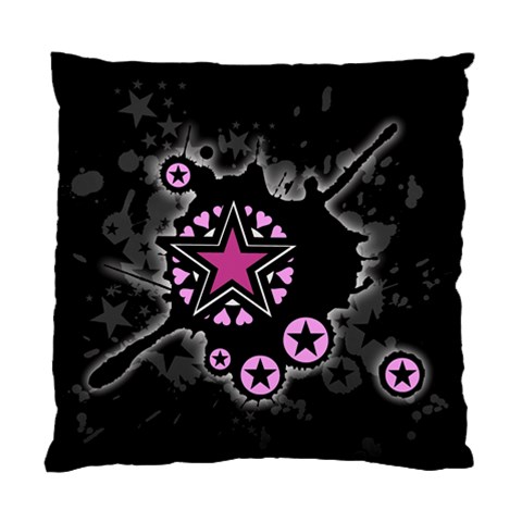 Pink Star Explosion Cushion Case (Two Sides) from ArtsNow.com Front