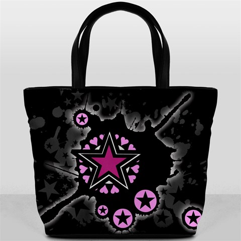 Pink Star Explosion Bucket Bag from ArtsNow.com Front