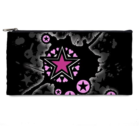 Pink Star Explosion Pencil Case from ArtsNow.com Front