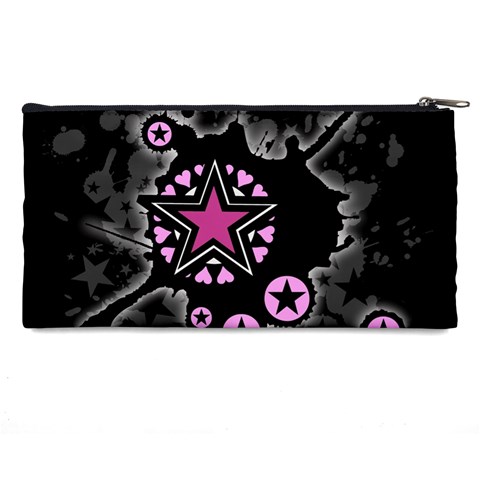 Pink Star Explosion Pencil Case from ArtsNow.com Back