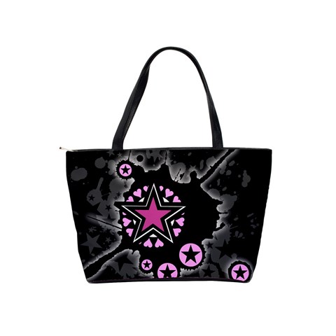 Pink Star Explosion Classic Shoulder Handbag from ArtsNow.com Back