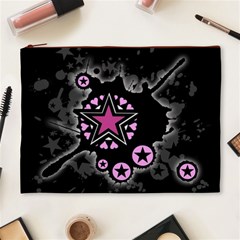 Pink Star Explosion Cosmetic Bag (XL) from ArtsNow.com Front