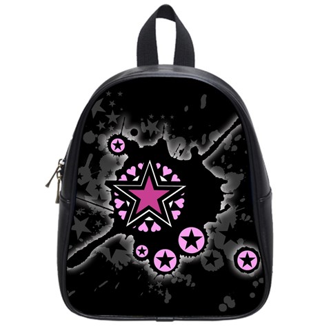 Pink Star Explosion School Bag (Small) from ArtsNow.com Front