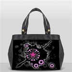 Pink Star Explosion Oversize Office Handbag (One Side)