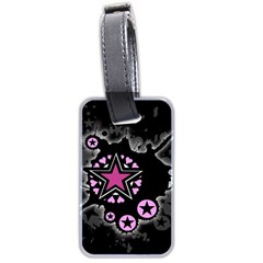 Pink Star Explosion Luggage Tag (two sides) from ArtsNow.com Back