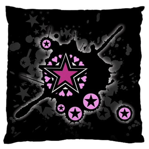 Pink Star Explosion Large Cushion Case (Two Sides) from ArtsNow.com Front