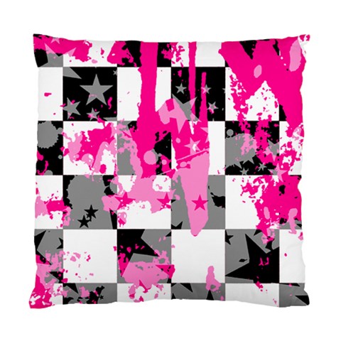 Pink Star Splatter Cushion Case (One Side) from ArtsNow.com Front