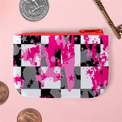 Pink Star Splatter Mini Coin Purse from ArtsNow.com Back