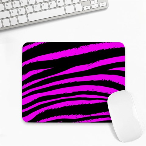 Pink Zebra Small Mousepad from ArtsNow.com Front