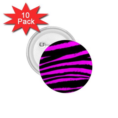 Pink Zebra 1.75  Button (10 pack)  from ArtsNow.com Front