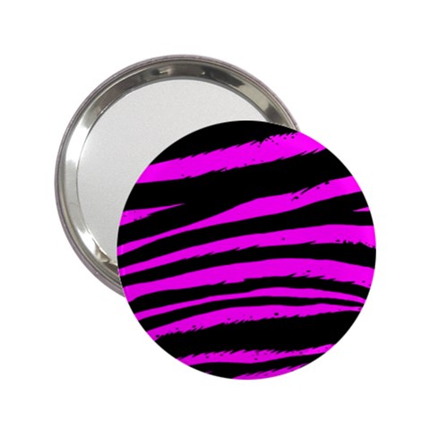 Pink Zebra 2.25  Handbag Mirror from ArtsNow.com Front