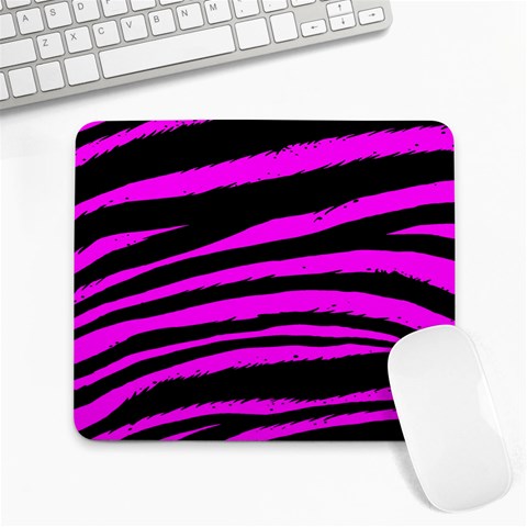 Pink Zebra Large Mousepad from ArtsNow.com Front