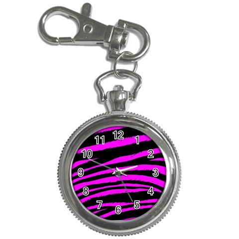 Pink Zebra Key Chain Watch from ArtsNow.com Front