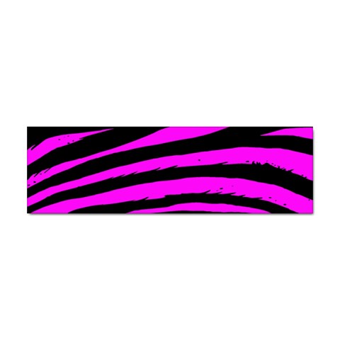 Pink Zebra Sticker Bumper (10 pack) from ArtsNow.com Front