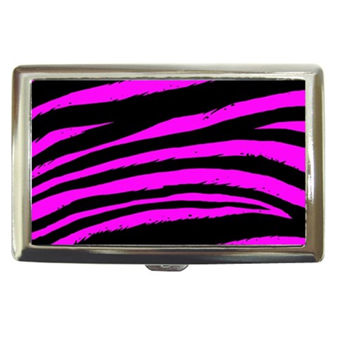 Pink Zebra Cigarette Money Case from ArtsNow.com Front