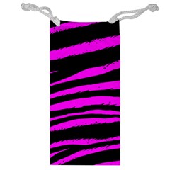 Pink Zebra Jewelry Bag from ArtsNow.com Front