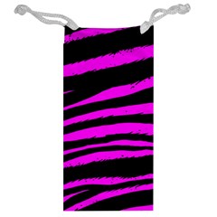 Pink Zebra Jewelry Bag from ArtsNow.com Back