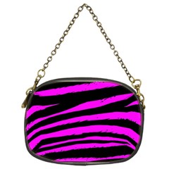 Pink Zebra Chain Purse (Two Sides) from ArtsNow.com Front