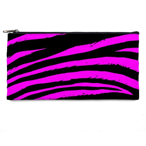 Pink Zebra Pencil Case from ArtsNow.com Front