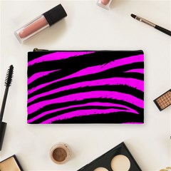 Pink Zebra Cosmetic Bag (Medium) from ArtsNow.com Front