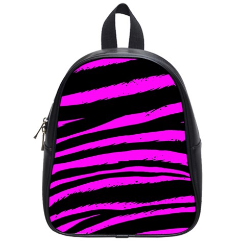 Pink Zebra School Bag (Small) from ArtsNow.com Front