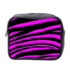 Pink Zebra Mini Toiletries Bag (Two Sides) from ArtsNow.com Front