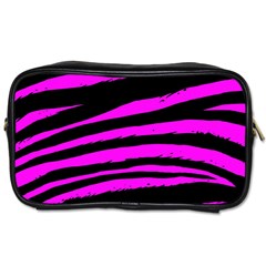 Pink Zebra Toiletries Bag (Two Sides) from ArtsNow.com Front