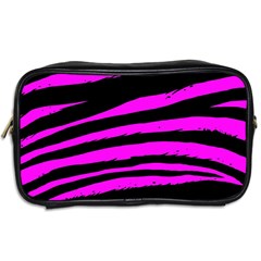 Pink Zebra Toiletries Bag (Two Sides) from ArtsNow.com Back