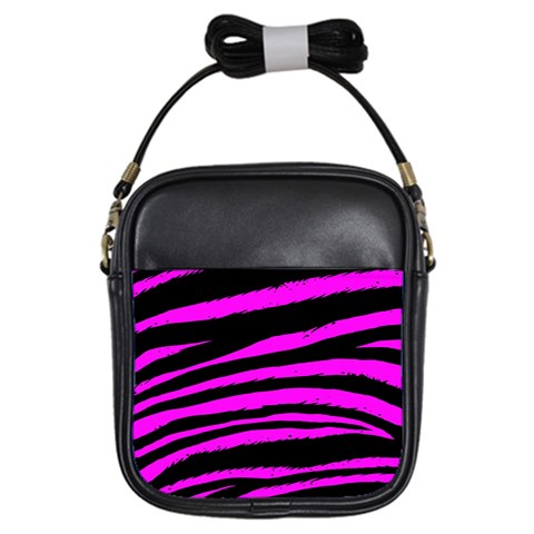 Pink Zebra Girls Sling Bag from ArtsNow.com Front